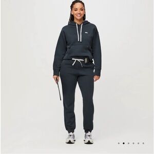 FIGS Off-shift hoodie in blue small